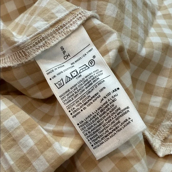 Old Navy Cream gingham Maxi Skirt - Picture 6 of 6